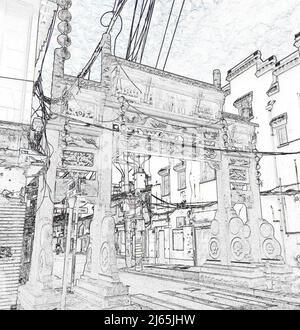 Illustrazione dell'implementazione del computer Foto Stock