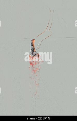 Illustrazione dell'implementazione del computer Foto Stock