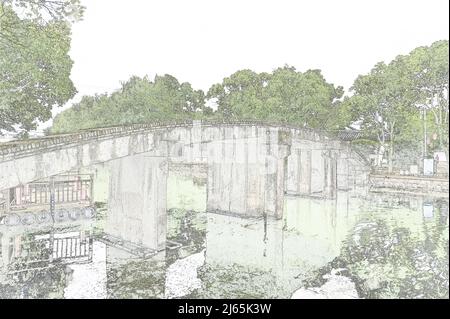 Illustrazione dell'implementazione del computer Foto Stock