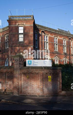 L'Università di Sheffield, edificio della Scuola di giurisprudenza a Sheffield, nel Regno Unito Foto Stock