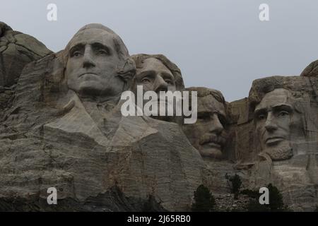 Mount Rushmore National Memorial, il Dakota del Sud Foto Stock