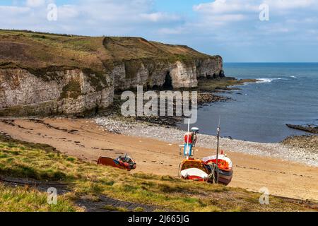 North Landing a Flamborough Foto Stock