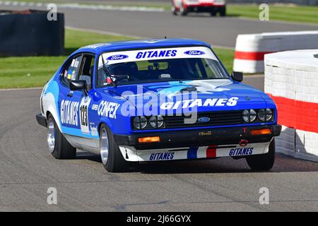 Jake Hill, Ric Wood, Ford Capri III 3 litri S, Gerry Marshall Trophy, gara di oltre 45 minuti per due piloti con pit stop obbligatorio, per il Gruppo 1 s. Foto Stock