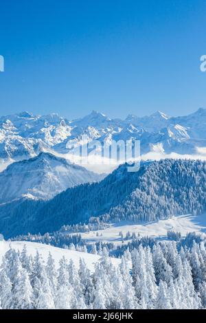 Aussicht von der Rigi, Schweiz Foto Stock