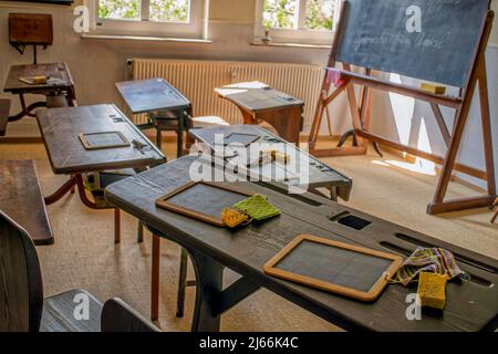 Auetal Museum of Local History lezione di scuola storica Foto Stock