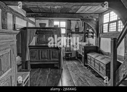 Museo regionale del folklore della Westfalia, Landschaftsverband Westfalen-Lippe, LWL-Freilichtmuseum, Detmold, Renania settentrionale-Vestfalia, Germania storica Foto Stock