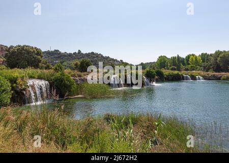 Parco Naturale Lagunas de Ruidera, Comunità di Castilla la Mancha, Ciudad Real, Spagna Foto Stock