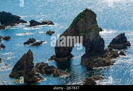 Testa di Crohy; Arco di Mare, Arco, Na Bristi, Stua Mara, Maghery, Co, Donegal, Irlanda Foto Stock