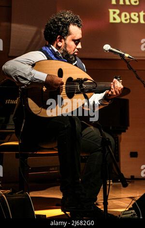 Roma, Italia. 28th Apr 2022. Gabriele Coen Jazz incontra il mondo alla Casa del Jazz di Roma. (Foto di Daniela Franceschelli/Pacific Press) Credit: Pacific Press Media Production Corp./Alamy Live News Foto Stock