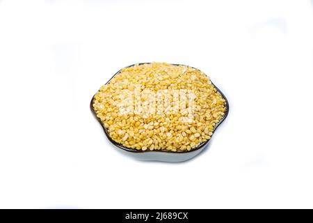 Un gran numero di semi verdi sbucciati Foto Stock