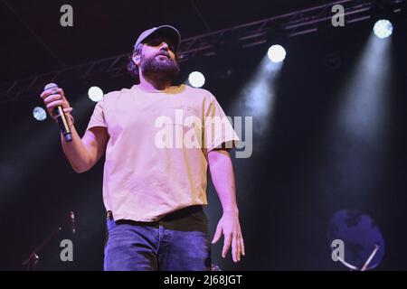 Roma, Italia. 28th Apr 2022. Tommaso Paradiso durante il Concerto Space Cowboy Tour 2022 all'Auditorium della conciliazione il 28th aprile 2022 a Roma. Credit: Independent Photo Agency Srl/Alamy Live News Foto Stock