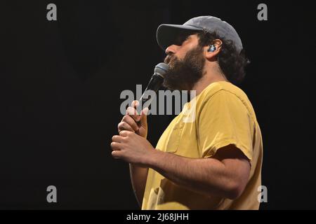 Roma, Italia. 28th Apr 2022. Tommaso Paradiso durante il Concerto Space Cowboy Tour 2022 all'Auditorium della conciliazione il 28th aprile 2022 a Roma. Credit: Independent Photo Agency Srl/Alamy Live News Foto Stock