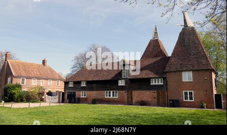 Oasthouses a Littlebourne, Kent Foto Stock