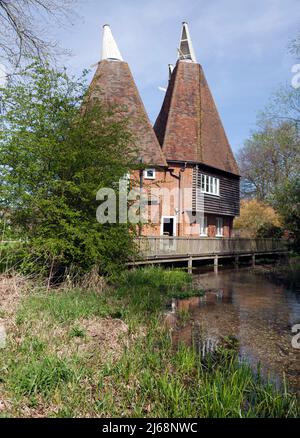 Oasthouses a Littlebourne, Kent Foto Stock