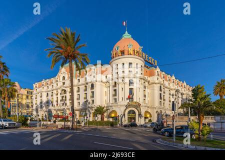Negresco Hotel, Nizza, Alpi Marittime, Costa Azzurra, Provenza-Alpi-Costa Azzurra, Francia, Mediterraneo, Europa Foto Stock