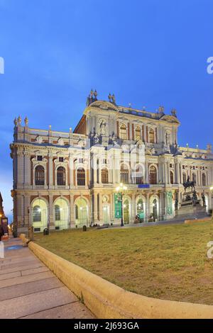 Palazzo Carignano di Torino, Piemonte, Italia Foto Stock