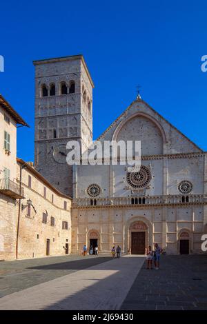 Cattedrale di San Rufino, Assisi, Perugia, Umbria, Italia Foto Stock