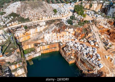 Cava di marmo a Estremoz, Portogallo Foto Stock