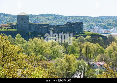 Antica fortezza sulla collina, Svezia Foto Stock