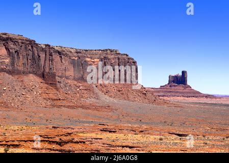 Monument Valley dal Centro visitatori Foto Stock