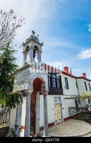 Chiesa di Aya Yorgi a Buyukada, la più grande isola delle Isole dei principi vicino Istanbul. E' una popolare destinazione turistica da Istanbul Foto Stock