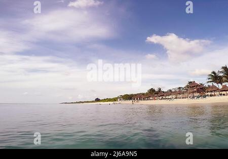 La costa dell'isola di Cozumel in Quintana Roo, Messico Foto Stock