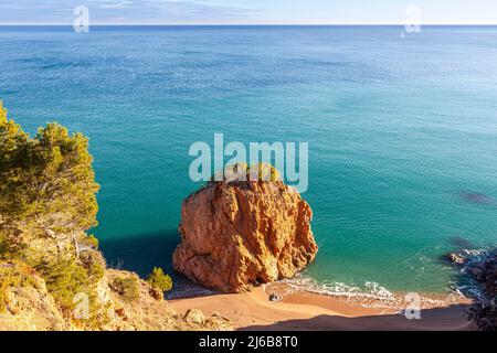 Cala Racó in SA Riera, Begur, Costa Brava, Girona, Spagna Foto Stock