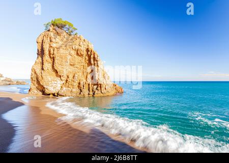 Cala Racó in SA Riera, Begur, Costa Brava, Girona, Spagna Foto Stock