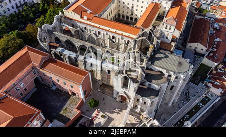 Convento di Carmo, Museu Arqueológico do Carmo, Lisbona, Portogallo Foto Stock