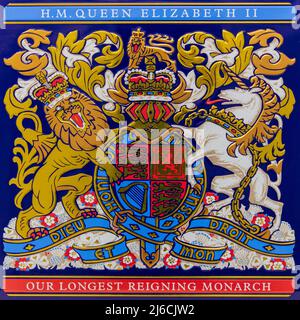 La Royal Collection più lunga che regna il biscotto al cioccolato Monarch Foto Stock