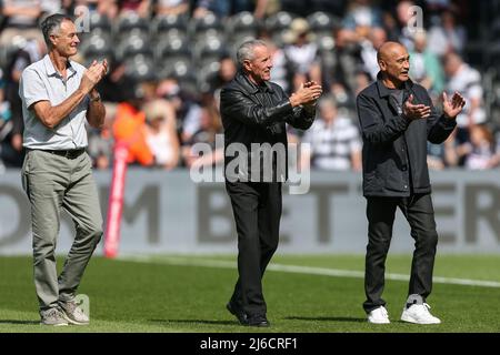 Ex Hull FC Kiwi leggende Gary Kemble, Fred Ah Kuoi e Dane o’Hara tornano nella città di Hull per la Superleague di questo pomeriggio Foto Stock