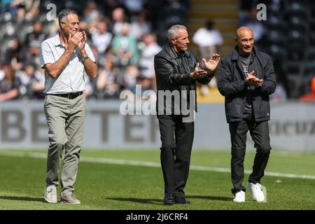 Ex Hull FC Kiwi leggende Gary Kemble, Fred Ah Kuoi e Dane o’Hara tornano nella città di Hull per la Superleague di questo pomeriggio Foto Stock