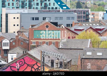 Chiama i tetti di Landing e Leeds - Leeds, West Yorkshire, Inghilterra Regno Unito Foto Stock