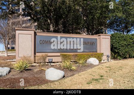 Irving, TX, USA - 20 marzo 2022: Sede della Commercial Metals Company a Irving, Texas, USA. Foto Stock