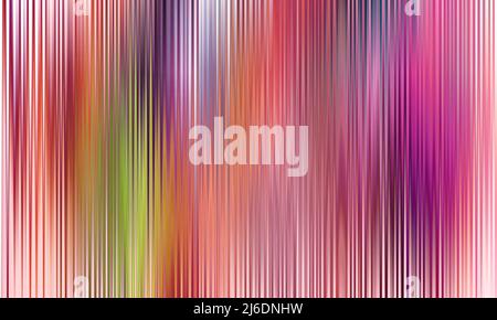 Coloratissimo verticale blurry linee parallele sfondo viola rosso verde strisce astratte banner Foto Stock