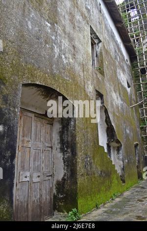 rovina medievale, forte vasai, maharashtra, india Foto Stock