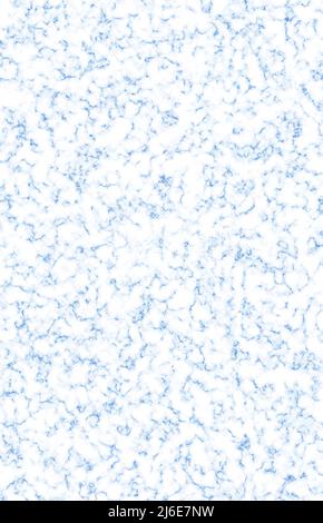 Illustrazione di motivi in marmo bianco e blu per sfondo astratto Foto Stock
