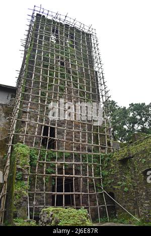 rovina medievale, forte vasai, maharashtra, india Foto Stock