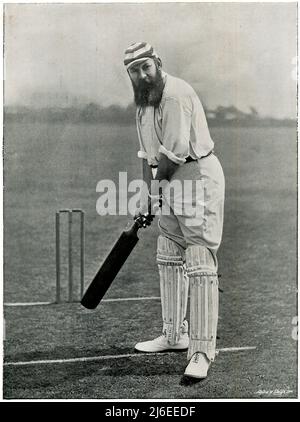 Dr WG Grace, ritratto del 1895 del leggendario inglese e Gloucestershire cricketer Foto Stock