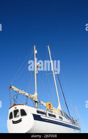 Yacht a Kamble Marina, Northumberland Foto Stock