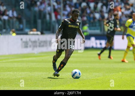 TORINO, ITALIA. 01 MAGGIO 2022. Ridgeciano HAPS del Venezia FC durante la partita tra Juventus FC e Venezia FC il 01 maggio 2022 allo Stadio Allianz di Torino. Credit: Massimiliano Ferraro/Medialys Images/Alamy Live News Foto Stock