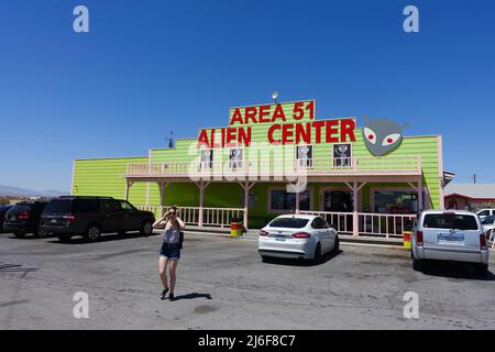 Vicino all'area 51 in Nevada, Stati Uniti, 11 maggio 2017 Foto Stock