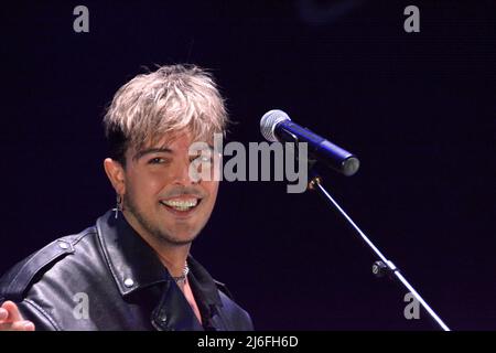 30 aprile 2022, Giffoni Valle piana, Italia: Antonio Fiordispino, Alex Fiordispino e Daniele Mona del Kolors a Verde Giffoni. (Credit Image: © Giovanni Lemba/Pacific Press via ZUMA Press Wire) Foto Stock