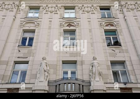 Scuola di musica Blagoja Berse in piazza britannica a Zagabria Foto Stock