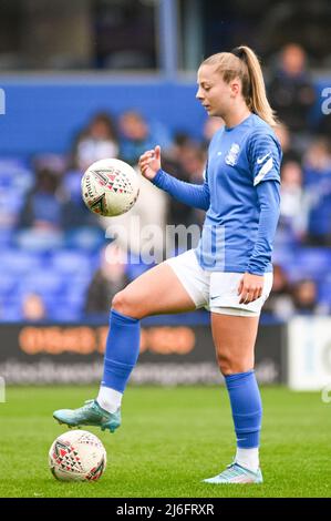 Birmingham, Regno Unito. 01st maggio 2022. Veatriki Sarri (Birmingham City 7) pre-gioco&#XA;&#XA;durante la partita della Super League delle donne tra Birmingham City e Amp; Chelsea allo stadio St Andrews di Birmingham, Inghilterra Karl W Newton/Sports Press Photos (SPP) credito: SPP Sport Press Photo. /Alamy Live News Foto Stock