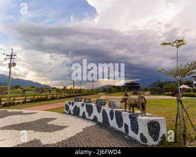 Hualien, Taiwan, 15 2010 AGOSTO - ingresso al ranch Ji-Jheng Foto Stock