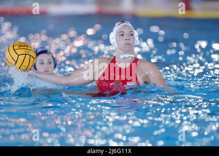 Chiara Ranalli (SIS Roma) durante le finali trimestrali - SIS Roma vs Bogliasco, Waterpolo Italian Serie A1 Women match in Roma, Italy, May 01 2022 Foto Stock