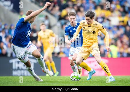 Oslo, Norvegia. 01st, maggio 2022. Sondre Brunstad FET (19) di Bodoe/Glimt visto nella finale della Coppa di Norvegia, la finale di NM Menn, tra Bodoe/Glimt e Molde a Ullevaal Stadion di Oslo. (Photo credit: Gonzales Photo - Jan-Erik Eriksen). Credit: Gonzales Photo/Alamy Live News Foto Stock