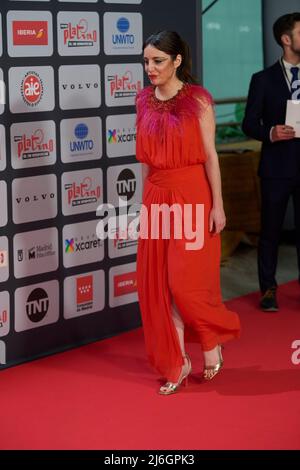 1 maggio 2022, Madrid, Madrid, Spagna: Andrea Levy partecipa ai Platino Awards 2022 - Red Carpet al Palacio Municipal de Congresos il 1 maggio 2022 a Madrid, Spagna (Credit Image: © Jack Abuin/ZUMA Press Wire) Foto Stock