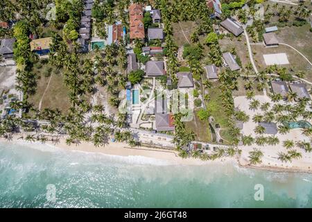 Foto aerea della spiaggia di Nembrala a Rote Ndao, provincia di Nusa Tenggara, Indonesia Foto Stock